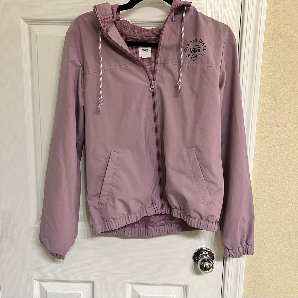 Vans Purple Lightweight Hoodie Jacket Casual